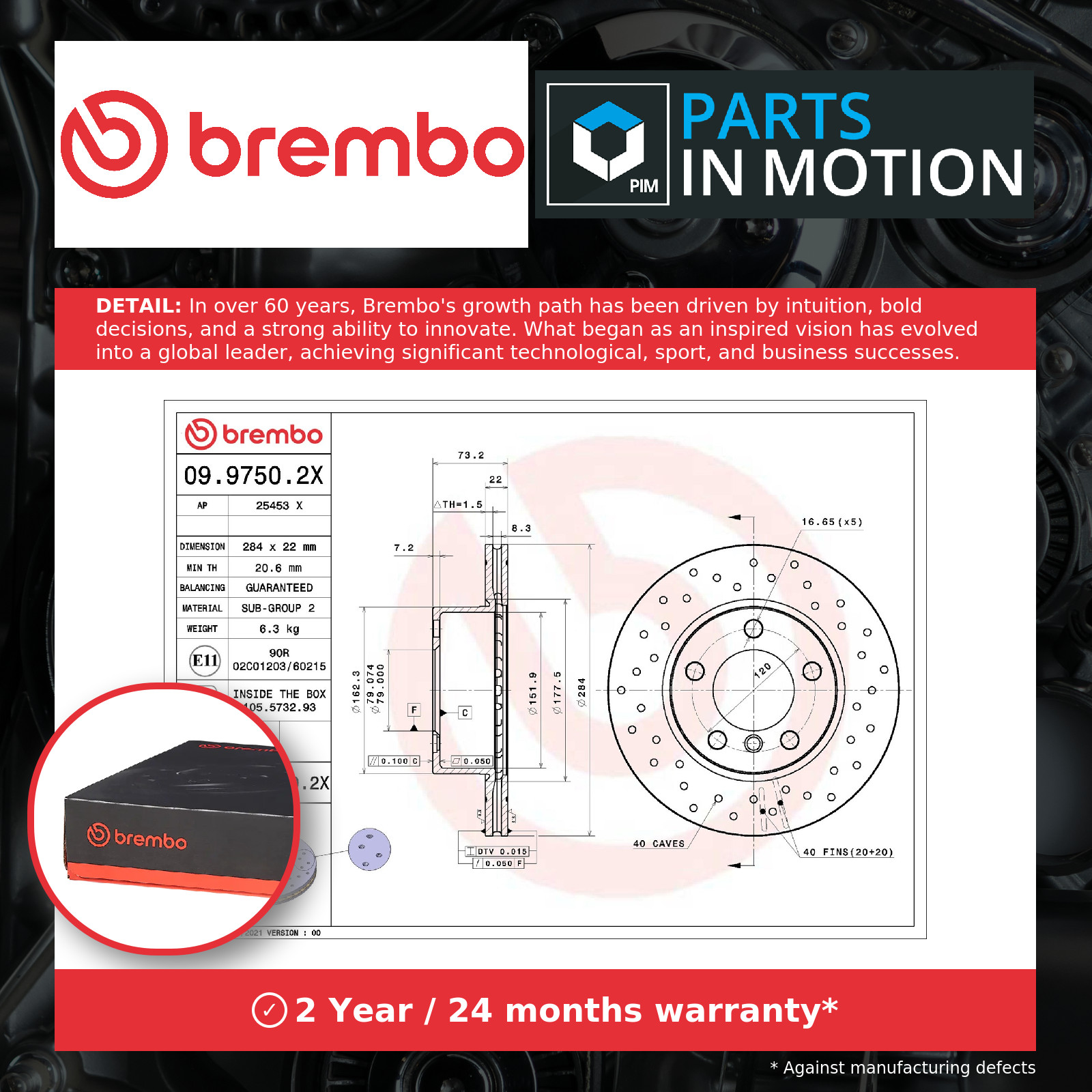2x Brake Discs Pair Vented fits BMW 114D F20, F21 1.5D Front 15 to 19 B37D15A