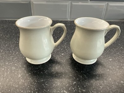 Denby Leinen - 2 x Handwerker Tee-/Kaffeetassen