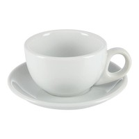 Olympia Athena Kaffeetassen + Untertassen | Stapelbar | 200 Ml | 24 Sets