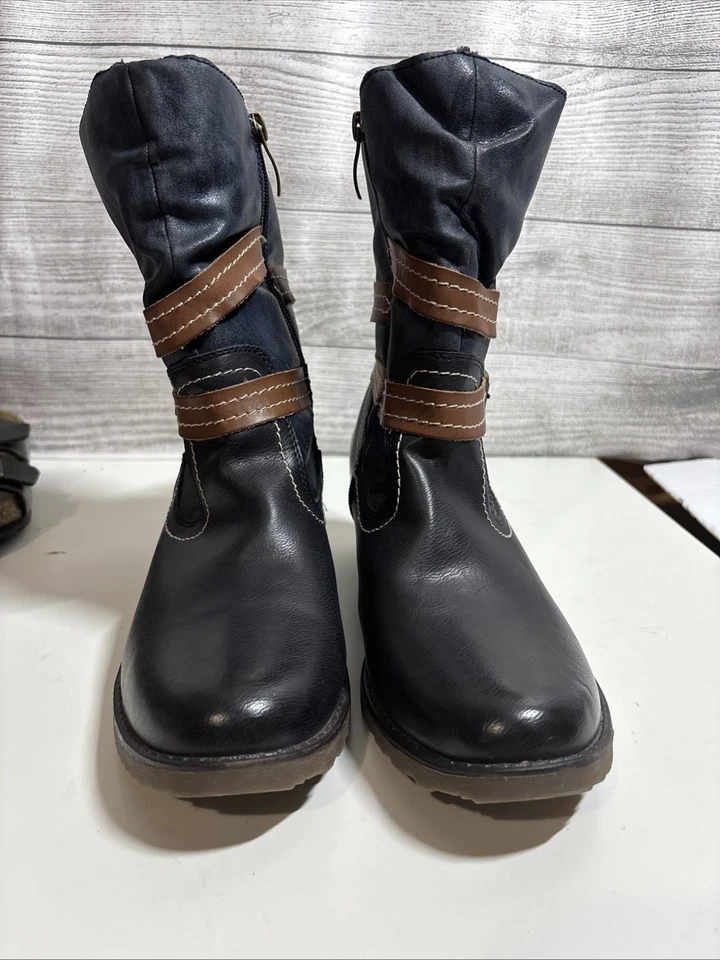 NEW Spring Step Women's Boisa Winter Boot Navy Shoes Size 42 10.5-11 - Image 2 of 4