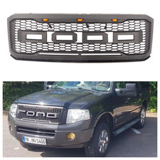 Black Front Grille Fit For Ford Expedition 2007-2014 Upper Grill With Led Lights Black Front Grille Fit For Ford Expedition 2007-2014 Upper Grill With Led Lights