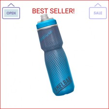 CamelBak Podium Chill Bike Insulated Squeeze Water Bottle Blue Dot, 24oz