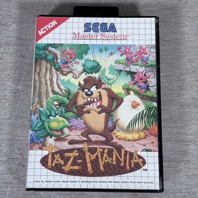Taz Mania Sega Master System Spiel - mit Handbuch 1992 Classic Platform Adventure
