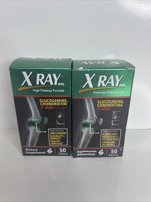 X Ray High Potency Joint Health Glucosamine 1500mg, Chondroitin 300mg 50x2=100Ct