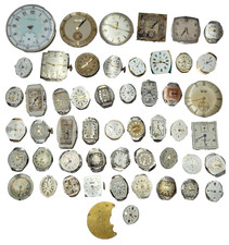 Vintage Watch Movement Parts Watch Lot for Parts or Repair, Sold AS-IS