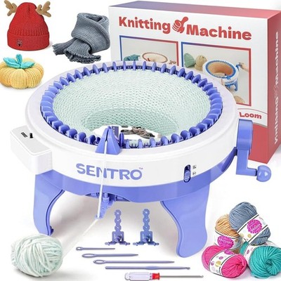 SENTRO 48 Needle Knitting Machine - Smart Loom Kit for All Skill Levels