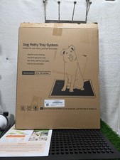Dog Potty Tray Indoor/outdoor Glass Pad With Washable Tray