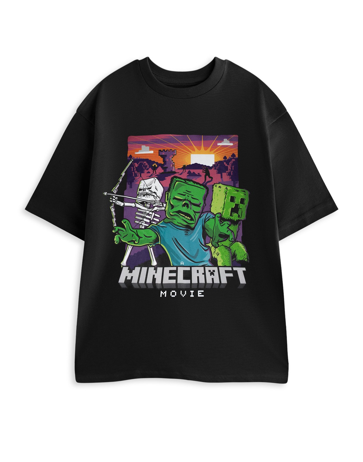 Minecraft Schwarz Zombie Kurzrmeliges T-Shirt Mnner 6590₽