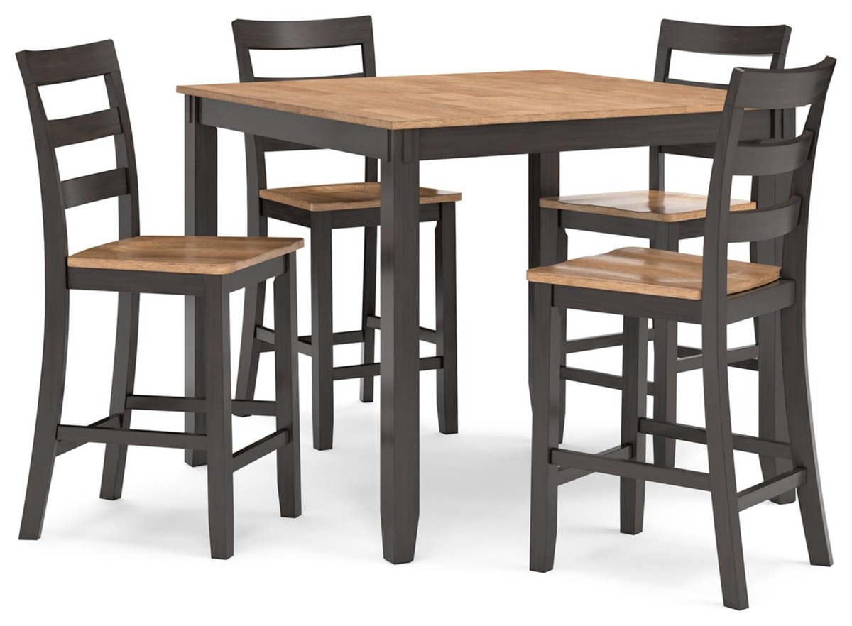 Gesthaven Casual Counter Height Dining Table and Bar Stools, Set