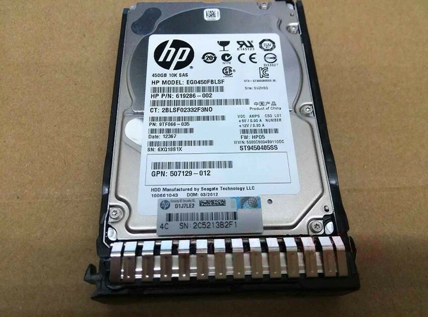 HP 450GB 6G 10K 2.5" SAS SC 652572-B21 653956-001 759547-001 Server For Gen8 - Image 3 of 3