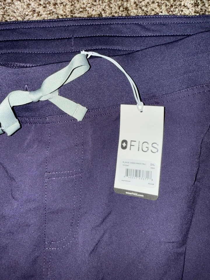 Figs Cargo Scrub Pant Purple Shadow 2XL Tall Kade XXL - Image 3 of 4