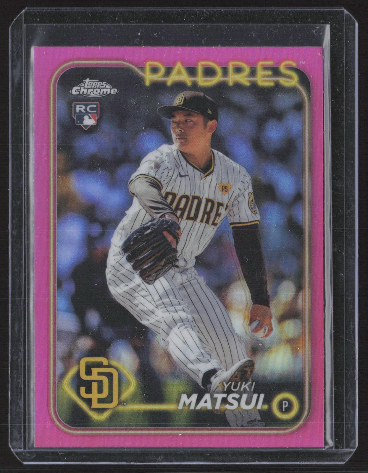 Yuki Matsui 2024 Topps Chrome Pink Refractors #116 RC