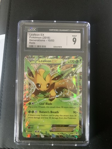 Leafeon-EX graded CGC 9 for sale on eBay