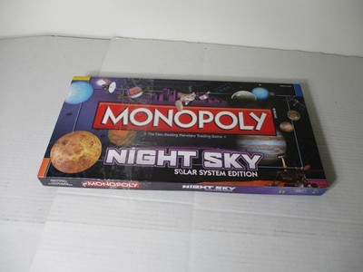 Monopoly Night Sky Solar System Edition 2010 Board Game Complete USAOPOLY