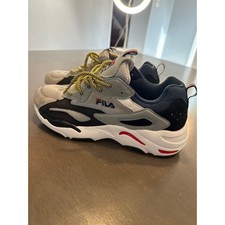 Fila Sneakers Men Size 10 1/2 Grey Black Ray Tracer Low Top 1RM00586-051