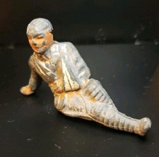 Vintage Barclay B85 Wonded Soldier Seated Sling Lead Figure Pre-War Hollow Base