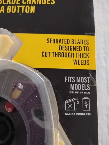 Rino-Tuff Push-N-Load 3-Blade Replacement Head for Gas & Electric Trimmers Open - Picture 2 of 8