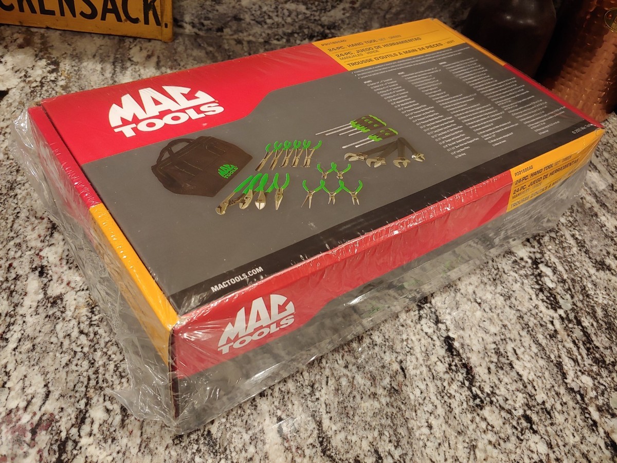 Mac Tools 24pc Set - Pliers, Screwdrivers, Adjustable Wrenches