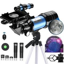 300mm Astronomical Telescope 150X with Phone Adapter Barlow Lens for Kids Gift