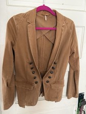 Free People Tan Blazer Jacket Size Small
