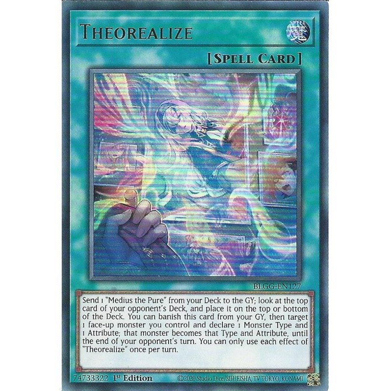 BLGG-EN127 Theorealize : Ultra Rare Card : 1st Edition : YuGiOh TCG