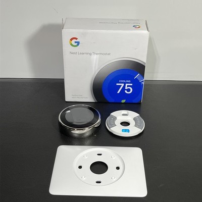 Google Nest Learning Thermostat Stainless Steel Nest Pro Edition T3008US