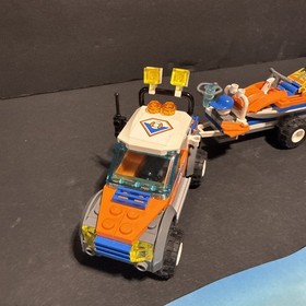 2008 LEGO CITY 7737 Coast Guard 4WD and Jet Scooter Built Set Retired