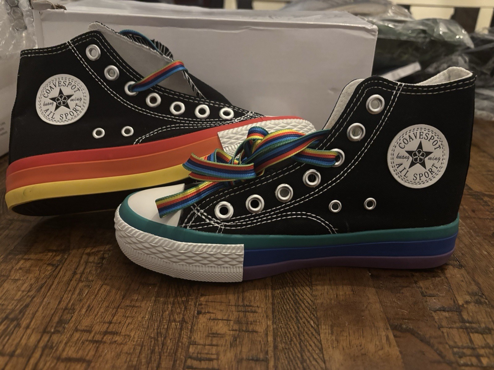 Black Multicolor Size 4.5-5
