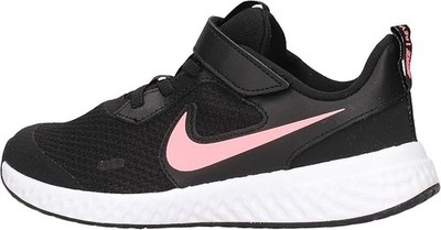 Nike Kids Revolution 5 Running Shoe ( Girls/Unisex) Black/Sunset Pulse 7Y