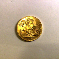 1890 Gold Sovereign Uncirculated 
