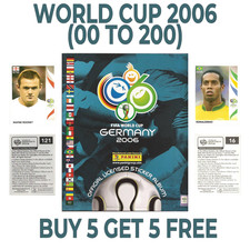 Panini World Cup 2006 Stickers (0 to 200) -  Buy 5 Get 5 Free