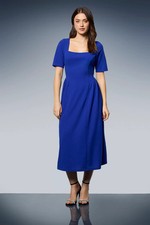 Dorothy Perkins Cobalt Midi Dress Womens Casual Dresses