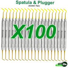 Dental Composite Filling Instruments Spatula  Plugger Titanium Gold Tips