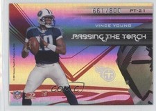 2007 Donruss Elite Passing the Torch Red 661/800 Steve McNair Vince Young 0d2