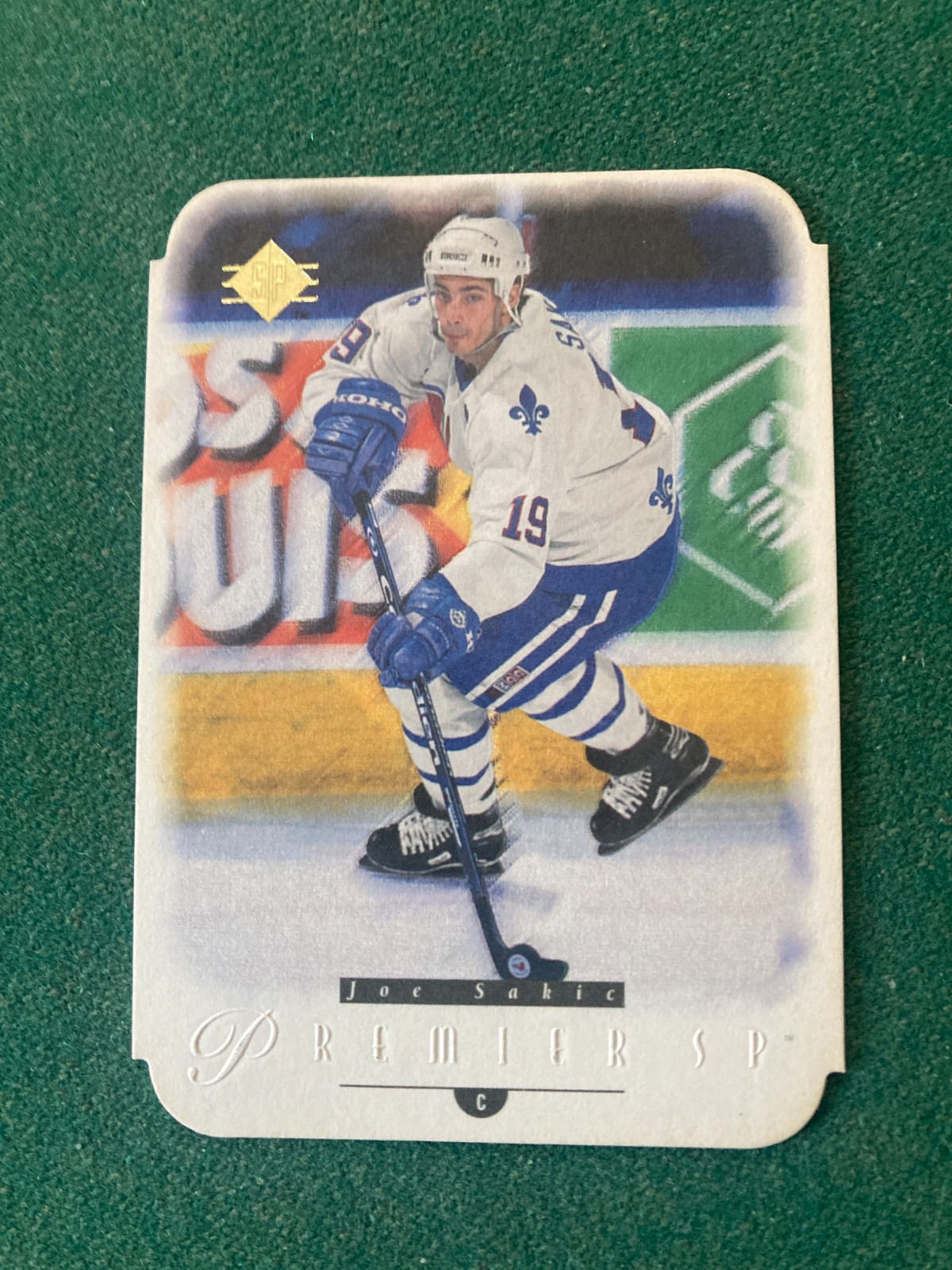 1994-95 Upper Deck SP Premier SP Die-Cut Joe Sakic #27 Nordiques Avalanche HOF