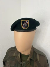 US Army Special Forces Rifle Green Beret 7-1/8 1960s Private Purchase 46th SFC