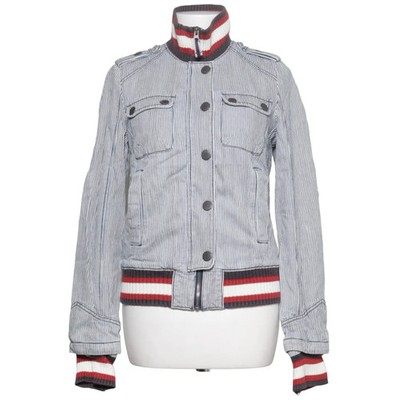 Free People, Bomberjacke, Damen, Größe: S, Blau/Weiß/Rot, Acryl/Baumwolle #1PZ