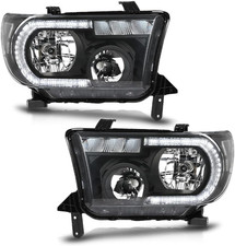 LED Headlights Left Right for 2007-2013 Toyota Tundra 2008-2017 Toyota Sequoia