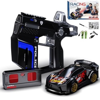 3-in-1 RC Drift Car   Sports/Racing 2-Player Battle Set with Infrared Black