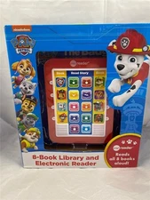 Nickelodeon Paw Patrol 8 Book Library & Electronic Reader Reads Book Aloud