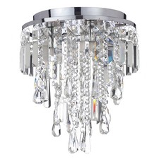 Spa Pro Crystal Bathroom Ceiling & Wall Light, Lamps - Polished Chrome Litecraft