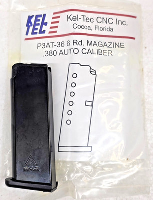 KELTEC P3AT 6 round 380 acp NEW Blue Steel Magazine KEL TEC P3AT OEM NEW clip