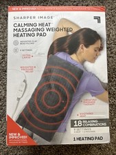 Sharper Image Electric Heating calming massager pad 12 X24 with 18 cobinaations