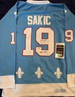 NHL HOF Joe Sakic  SIGNED  Quebec Nordiques  Jersey WITH   + HOF 12  JSA COA