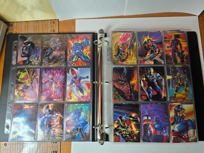 RARE     1995 Marvel Masterpieces Complete 151 Base Card Set     EXC++