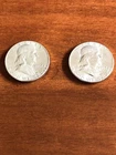 Franklin Half Dollar Lot of 2   90% Silver -  Silver is Hot!   Don’t miss out!