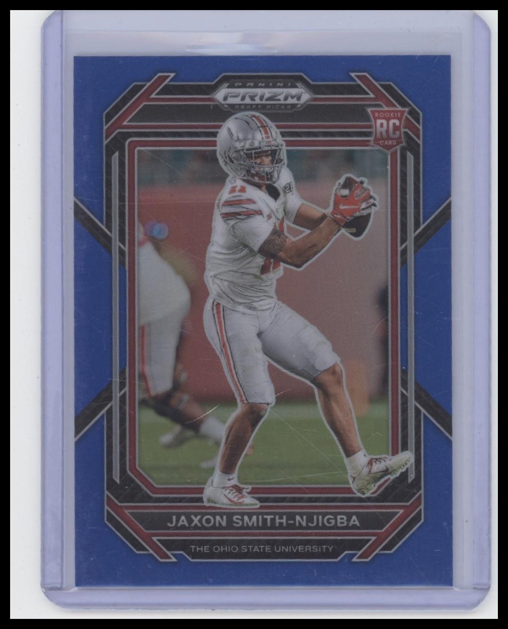 2023 Panini Prizm Draft Picks #135 Jaxon Smith-Njigba Prizms Blue #/199