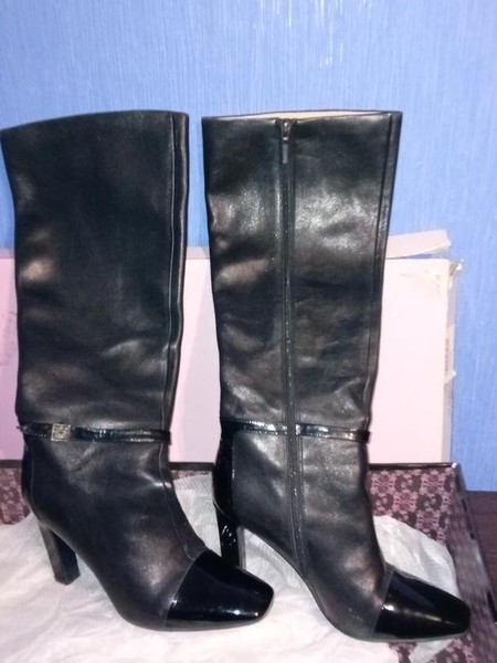 Women Carlo Pazolini Boots Black Leather 40 #11E4