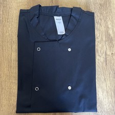 Chef Jacket - Short Sleeved - Size Medium - Black - Brand New!