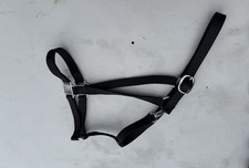 Nylon Horse Halter - Black - Large